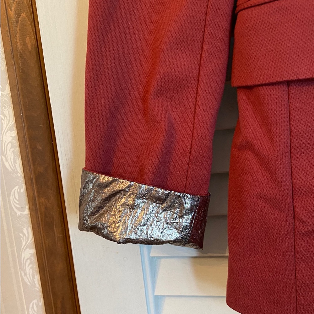 WHBM rust colored stretch blazer - image 3